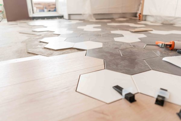The,Combination,Of,Wood,Panels,Of,Laminate,And,Ceramic,Tiles
